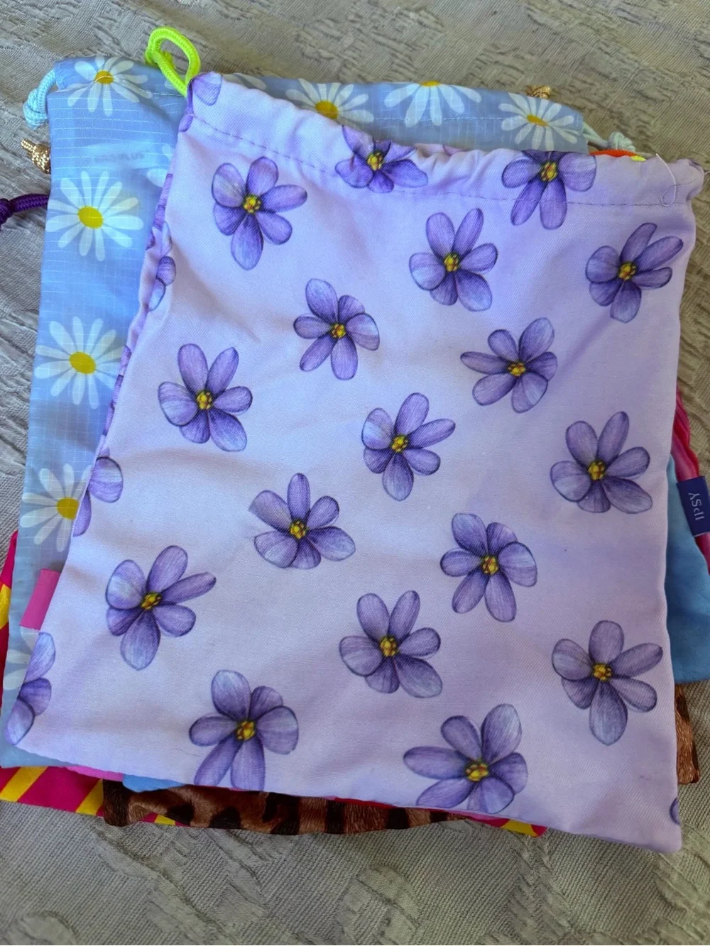 NWOT Bundle of 7 Drawstring Cosmetic Bags from Ipsy